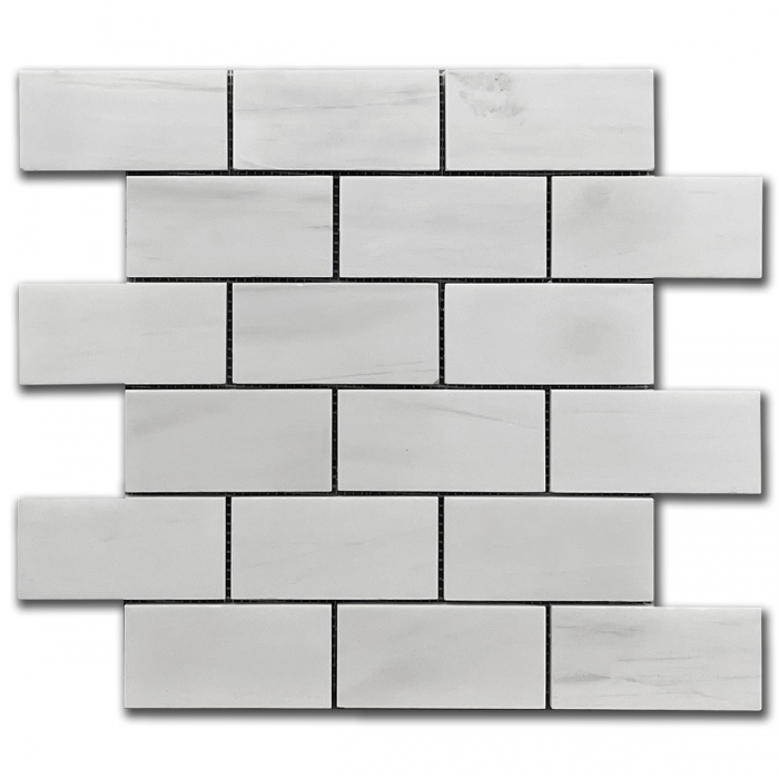 Marble Mosaic Dolomite Brick 5x10 cm Polished Premium